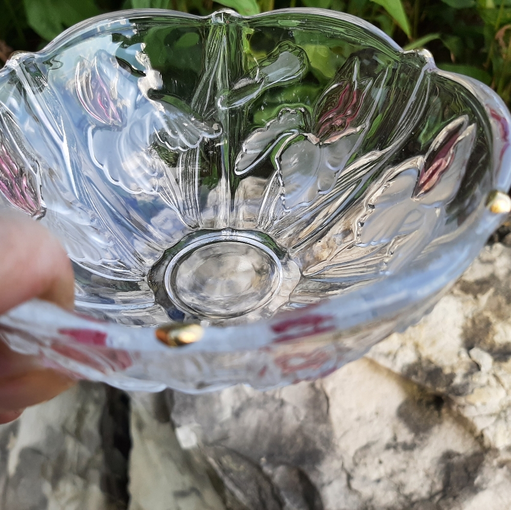 Beautiful vintage fruit bowl/ salad bowl with 4 side bowls - Picture 4 of 6